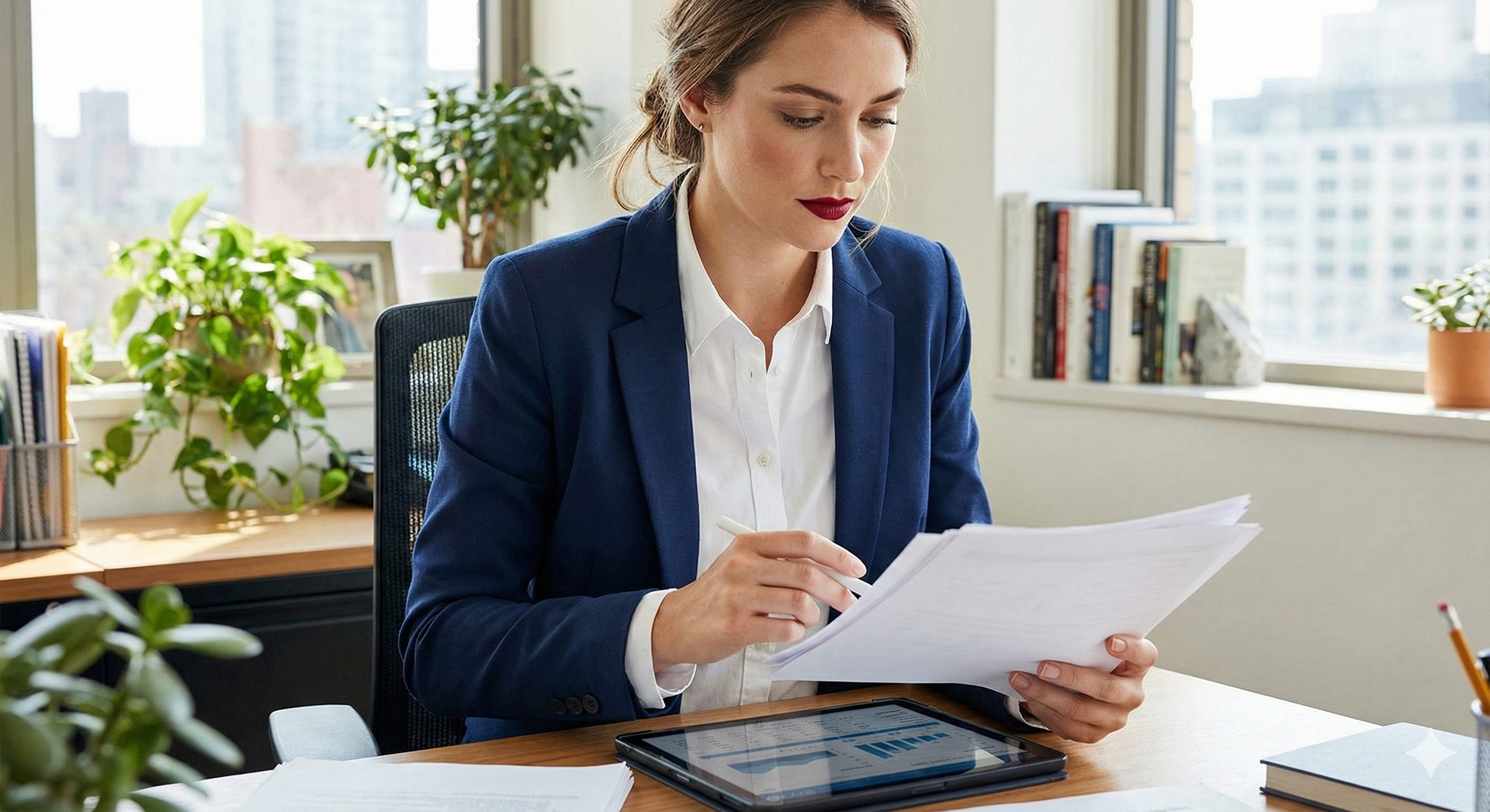 kobieta w biurze